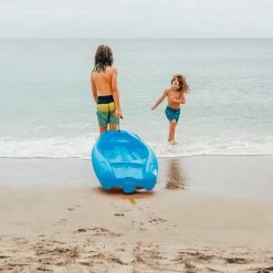 Pelican Sport Combo - 2 Solo Kids Kayaks With Paddles - Yellow/Blue -Kayaking Discounts Combo Solo Bleu Poignee LS1