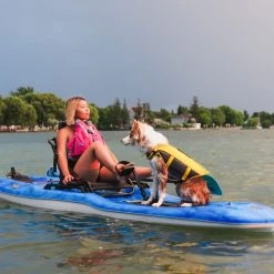 Pelican Sport Getaway 110 HDII Recreational Pedal Kayak -Kayaking Discounts Kayak MHP10P101 GETAWAY Dog LS