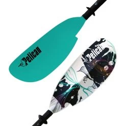 Pelican Sport Symbiosa Adjustable Kayak Paddle 230-240 Cm (90.5"-94.4") -Kayaking Discounts Symbiosa recreational kayak paddle 230 240 cm 90.5 94.4 turquoise graphic